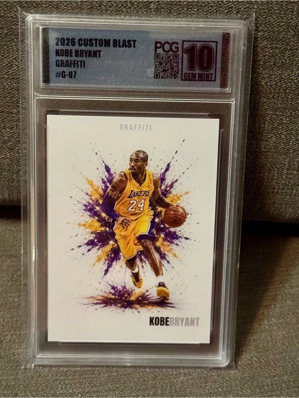 Kobe Bryant - 2026 Custom Blast Graffiti #G-07 PCG 10 Gem Mint